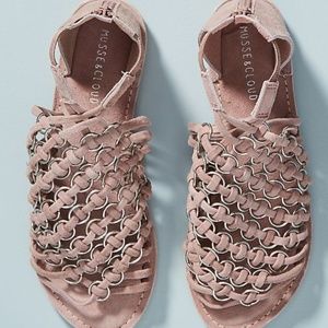 Anthro Musse & Cloud Brianne Sandals Pink Size 7